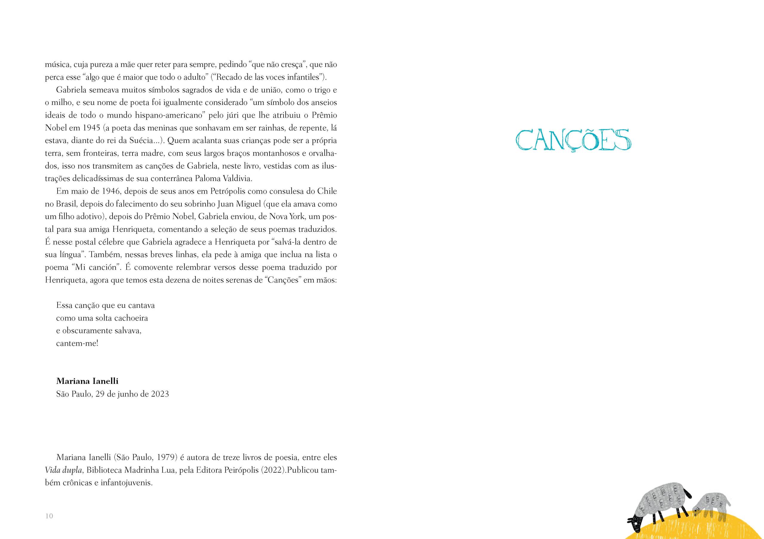 Canções: Gabriela Mistral - Imagem 5