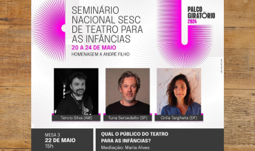 Tuna Serzedello é presença confirmada no Seminário Nacional SESC de teatro para as infâncias