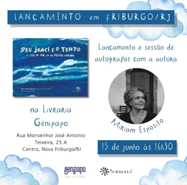 Lançamento de “Seu Joaci e o tempo” na Livraria Genipapo